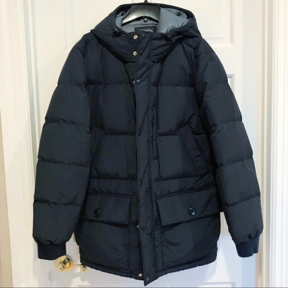 J.Crew Explorer Down Parka Winter Coat Navy - Picture 7 of 9